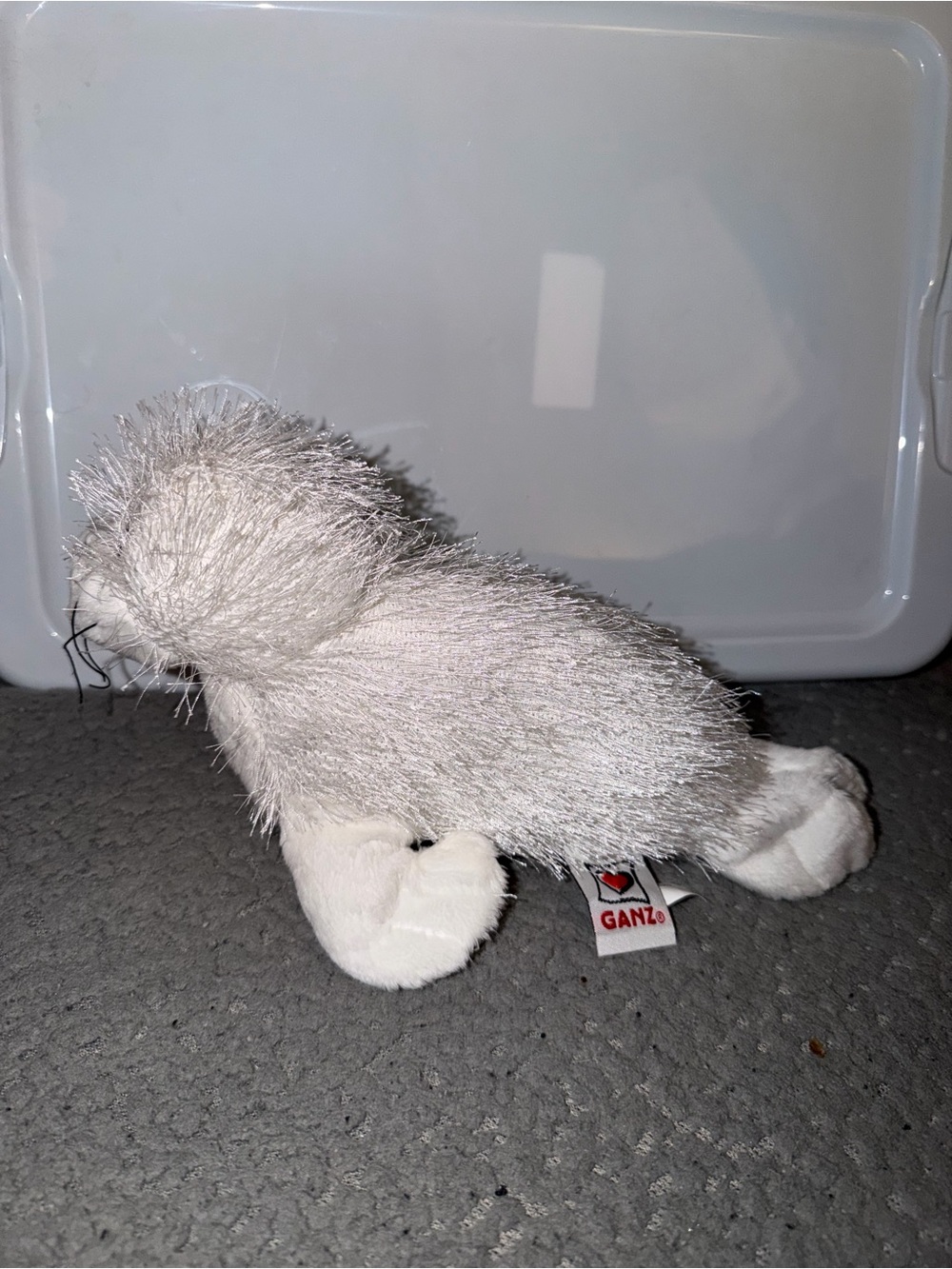 GANZ Plush Gray & White Seal Stuffed Animal